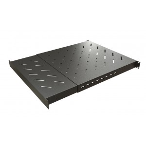 Hyperline TSD3H-1U-405/700-RAL9005 Полка c 19 креплением, раздвижная, 1U, с регулируемой глубиной установки от 405 мм до 700 мм, нагрузка до 220 кг, для установки в шкафы глубиной 600-800 мм, цвет черный Hyperline TSD3H-1U-405/700-RAL9005 Полка c 19 креплением, раздвижная, 1U, с регулируемой глубиной установки от 405 мм до 700 мм, нагрузка до 220 кг, для установки в шкафы глубиной 600-800 мм, цвет черный