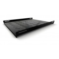 Hyperline TSH3L-650-RAL9004 (TSH3L-650-RAL9005) Полка стационарная, глубина 650 мм, с боковым креплением, нагрузка до 20 кг, для шкафов серии TTB, TTR, 485х650мм (ШхГ), цвет черный (RAL 9004/RAL 9005)