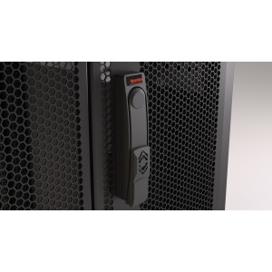 Hyperline TTR-2268-DD-RAL9005 Шкаф напольный 19-дюймовый, 22U, 1166x600х800 мм (ВхШхГ), передняя и задняя распашные перфорированные двери (75%), ручка с замком, цвет черный (RAL 9005) (разобранный) Hyperline TTR-2268-DD-RAL9005 Шкаф напольный 19-дюймовый, 22U, 1166x600х800 мм (ВхШхГ), передняя и задняя распашные перфорированные двери (75%), ручка с замком, цвет черный (RAL 9005) (разобранный)