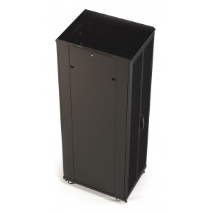 Hyperline TTR-3266-DD-RAL9005 Шкаф напольный 19-дюймовый, 32U, 1610x600х600 мм (ВхШхГ), передняя и задняя распашные перфорированные двери (75%), ручка с замком, цвет черный (RAL 9005) (разобранный) Hyperline TTR-3266-DD-RAL9005 Шкаф напольный 19-дюймовый, 32U, 1610x600х600 мм (ВхШхГ), передняя и задняя распашные перфорированные двери (75%), ручка с замком, цвет черный (RAL 9005) (разобранный)