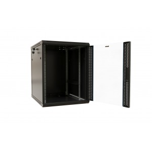 Hyperline TWB-1868-GP-RAL9004 Шкаф настенный 19-дюймовый (19), 18U, 908x600х800мм, стеклянная дверь с перфорацией по бокам, ручка с замком, цвет черный (RAL 9004) (разобранный) Hyperline TWB-1868-GP-RAL9004 Шкаф настенный 19-дюймовый (19), 18U, 908x600х800мм, стеклянная дверь с перфорацией по бокам, ручка с замком, цвет черный (RAL 9004) (разобранный)
