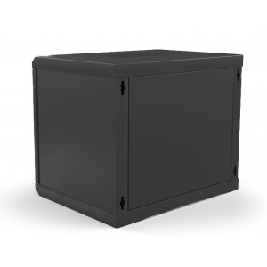 Hyperline TWL-0630-SR-RAL9005 Шкаф настенный 19-дюймовый (19), 6U, 367x600х300мм, металлическая дверь, несъемные стенки, 1 пара профилей, цвет черный (RAL 9005) (собранный) Hyperline TWL-0630-SR-RAL9005 Шкаф настенный 19-дюймовый (19), 6U, 367x600х300мм, металлическая дверь, несъемные стенки, 1 пара профилей, цвет черный (RAL 9005) (собранный)