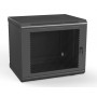Hyperline TWL-0966-SD-RAL9005 Шкаф настенный 19-дюймовый (19), 9U, 500x600х600мм, металлическая перфорированная дверь, несъемные стенки, 1 пара профилей, цвет черный (RAL 9005) (собранный) Hyperline TWL-0966-SD-RAL9005 Шкаф настенный 19-дюймовый (19), 9U, 500x600х600мм, металлическая перфорированная дверь, несъемные стенки, 1 пара профилей, цвет черный (RAL 9005) (собранный)