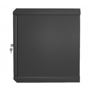 Hyperline TWL-1230-SR-RAL9005 Шкаф настенный 19-дюймовый (19), 12U, 650x600х300мм, металлическая дверь, несъемные стенки, 1 пара профилей, цвет черный (RAL 9005) (собранный) Hyperline TWL-1230-SR-RAL9005 Шкаф настенный 19-дюймовый (19), 12U, 650x600х300мм, металлическая дверь, несъемные стенки, 1 пара профилей, цвет черный (RAL 9005) (собранный)