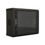 Hyperline TWS-0625-GP-RAL9004 Шкаф настенный 19-дюймовый (19), 6U, 367х600х250, со стеклянной дверью, несъемные боковые панели, цвет черный (RAL 9004) (собранный) Hyperline TWS-0625-GP-RAL9004 Шкаф настенный 19-дюймовый (19), 6U, 367х600х250, со стеклянной дверью, несъемные боковые панели, цвет черный (RAL 9004) (собранный)