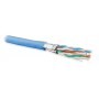 Hyperline UFTP4-C6A-S23-IN-LSZH-BL-500 (500 м) Кабель витая пара U/FTP, кат. 6a (10GBE), 4 пары (23AWG), одножильный (solid), каждая пара в экране, без общего экрана, нг(A)-HF, –20°C – +60°C, синий Hyperline UFTP4-C6A-S23-IN-LSZH-BL-500 (500 м) Кабель витая пара U/FTP, кат. 6a (10GBE), 4 пары (23AWG), одножильный (solid), каждая пара в экране, без общего экрана, нг(A)-HF, –20°C – +60°C, синий