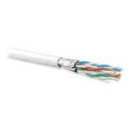 Hyperline UFTP4-C6A-S23-IN-PVC-WH-500 (500 м) Кабель витая пара U/FTP, категория 6a (10GBE), 4 пары (23AWG), одножильный (solid), каждая пара в экране, без общего экрана, PVC, белый