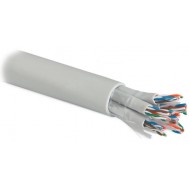 Hyperline UUTP16W-C5-S24-IN-LSZH-GY Кабель витая пара, неэкранированная U/UTP, категория 5, 16 пар (4 пары (24 AWG)х4), одножильный (solid), каждый 4х парник - LSZH оболочка, LSZH нг(А)-HF, –20°C - +60°C, серый