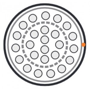 Hyperline UUTP25-C3-S24-IN-LSZH-GY Кабель витая пара, неэкранированная U/UTP, категория 3, 25 пар (24 AWG), одножильный (solid), LSZH нг(А)-HF, –20°C – +60°C, серый Hyperline UUTP25-C3-S24-IN-LSZH-GY Кабель витая пара, неэкранированная U/UTP, категория 3, 25 пар (24 AWG), одножильный (solid), LSZH нг(А)-HF, –20°C – +60°C, серый