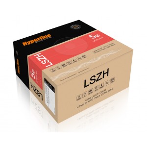 Hyperline UUTP4-C5E-P24-IN-LSZH-BL-100 (100 м) Кабель витая пара, неэкранированная U/UTP, категория 5e, 4 пары (24 AWG), многожильный (patсh), LSZH, нг(А)-HF, -20°C – +75°C, синий Hyperline UUTP4-C5E-P24-IN-LSZH-BL-100 (100 м) Кабель витая пара, неэкранированная U/UTP, категория 5e, 4 пары (24 AWG), многожильный (patсh), LSZH, нг(А)-HF, -20°C – +75°C, синий