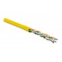 Hyperline UUTP4-C5E-P24-IN-LSZH-YL-100 (100 м) Кабель витая пара, неэкранированная U/UTP, категория 5e, 4 пары (24 AWG), многожильный (patсh), LSZH, нг(А)-HF, -20°C – +75°C, желтый Hyperline UUTP4-C5E-P24-IN-LSZH-YL-100 (100 м) Кабель витая пара, неэкранированная U/UTP, категория 5e, 4 пары (24 AWG), многожильный (patсh), LSZH, нг(А)-HF, -20°C – +75°C, желтый