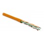 Hyperline UUTP4-C5E-P24-IN-PVC-OR-305 (305 м) Кабель витая пара, неэкранированная U/UTP, категория 5e, 4 пары (24 AWG), многожильный (patсh), PVC, -20°C – +75°C, оранжевый Hyperline UUTP4-C5E-P24-IN-PVC-OR-305 (305 м) Кабель витая пара, неэкранированная U/UTP, категория 5e, 4 пары (24 AWG), многожильный (patсh), PVC, -20°C – +75°C, оранжевый