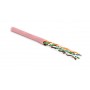 Hyperline UUTP4-C5E-P24-IN-PVC-PK-100 (100 м) Кабель витая пара, неэкранированная U/UTP, категория 5e, 4 пары (24 AWG), многожильный (patсh), PVC, -20°C – +75°C, розовый Hyperline UUTP4-C5E-P24-IN-PVC-PK-100 (100 м) Кабель витая пара, неэкранированная U/UTP, категория 5e, 4 пары (24 AWG), многожильный (patсh), PVC, -20°C – +75°C, розовый