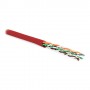Hyperline UUTP4-C5E-P24-IN-PVC-RD-100 (100 м) Кабель витая пара, неэкранированная U/UTP, категория 5e, 4 пары (24 AWG), многожильный (patсh), PVC, -20°C – +75°C, красный Hyperline UUTP4-C5E-P24-IN-PVC-RD-100 (100 м) Кабель витая пара, неэкранированная U/UTP, категория 5e, 4 пары (24 AWG), многожильный (patсh), PVC, -20°C – +75°C, красный
