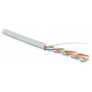 Hyperline UUTP4-C5E-S24-IN-PVC-GY-305 (305 м) Кабель витая пара, неэкранированная U/UTP, категория 5e, 4 пары (24 AWG), одножильный (solid), PVC, -20°C – +75°C, серый - гарантия: 15 лет компонентная; 25 лет системная