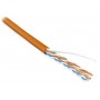 Hyperline UUTP4-C5E-S24-IN-PVC-OR-100 (100 м) Кабель витая пара, неэкранированная U/UTP, категория 5e, 4 пары (24 AWG), одножильный (solid), PVC, -20°C – +75°C, оранжевый - гарантия: 15 лет компонентная, 25 лет системная Hyperline UUTP4-C5E-S24-IN-PVC-OR-100 (100 м) Кабель витая пара, неэкранированная U/UTP, категория 5e, 4 пары (24 AWG), одножильный (solid), PVC, -20°C – +75°C, оранжевый - гарантия: 15 лет компонентная, 25 лет системная