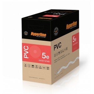 Hyperline UUTP4-C5E-S24-IN-PVC-WH-305 (305 м) Кабель витая пара, неэкранированная U/UTP, категория 5e, 4 пары (24 AWG), одножильный (solid), PVC, -20°C – +75°C, белый - гарантия: 15 лет компонентная; 25 лет системная Hyperline UUTP4-C5E-S24-IN-PVC-WH-305 (305 м) Кабель витая пара, неэкранированная U/UTP, категория 5e, 4 пары (24 AWG), одножильный (solid), PVC, -20°C – +75°C, белый - гарантия: 15 лет компонентная; 25 лет системная