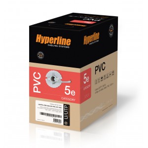 Hyperline UUTP4-C5E-S24-IN-PVC-YL-100 (100 м) Кабель витая пара, неэкранированная U/UTP, категория 5e, 4 пары (24 AWG), одножильный (solid), PVC, -20°C – +75°C, желтый - гарантия: 15 лет компонентная, 25 лет системная Hyperline UUTP4-C5E-S24-IN-PVC-YL-100 (100 м) Кабель витая пара, неэкранированная U/UTP, категория 5e, 4 пары (24 AWG), одножильный (solid), PVC, -20°C – +75°C, желтый - гарантия: 15 лет компонентная, 25 лет системная