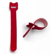 Hyperline WASN-180-RD-10 Хомут для кабеля, липучка с мягкой застежкой, 180x15 мм, красный (10 шт.)